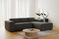 Canapé d'Angle Maurice – Gris Côtelé 250x170 cm
