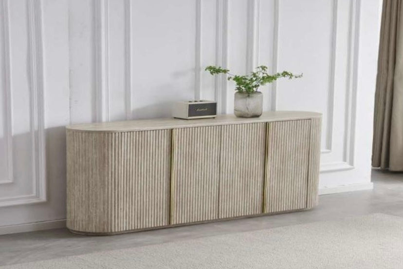 Meuble TV Calypso Travertin – 180x40x65 cm
