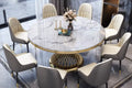 Table à Manger Deluxe Gold – Diamètre 130 cm