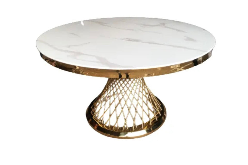 Table à Manger Deluxe Gold – Diamètre 130 cm