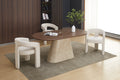 Table à Manger Ovale Ourlet – 180x90 cm