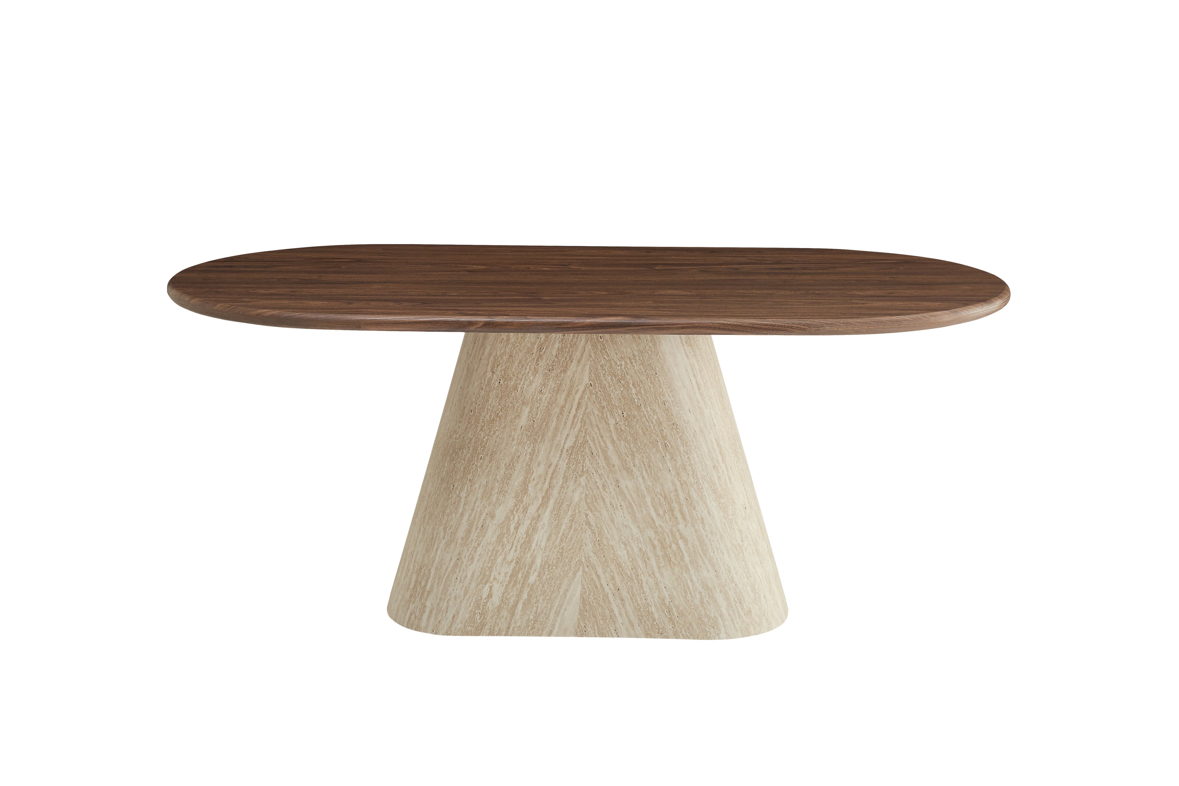 Table à Manger Ovale Ourlet – 180x90 cm